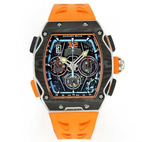 리차드밀 2025 RM 65-01 맥라렌 오토매틱 스플릿 세컨즈 크로노그래프 W1 워치 시계